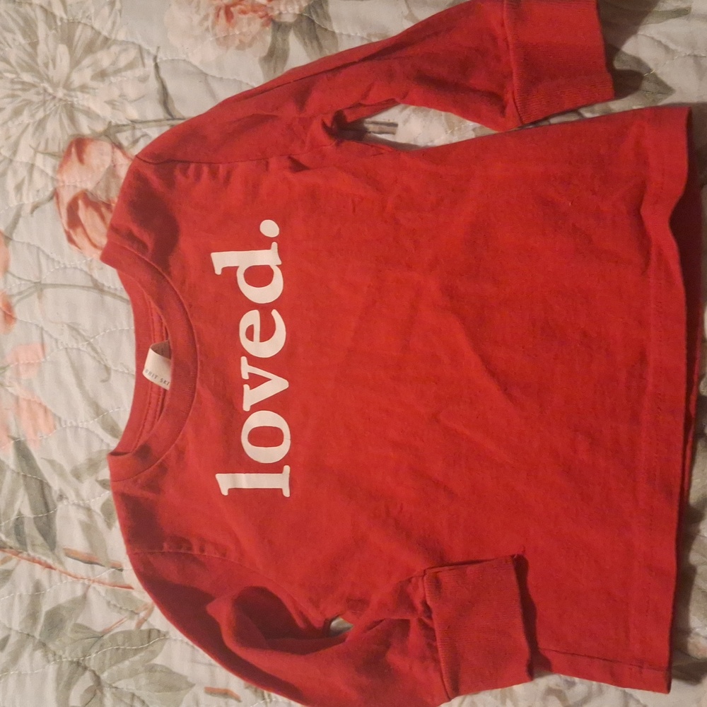 Valentines long sleeve tee size 2